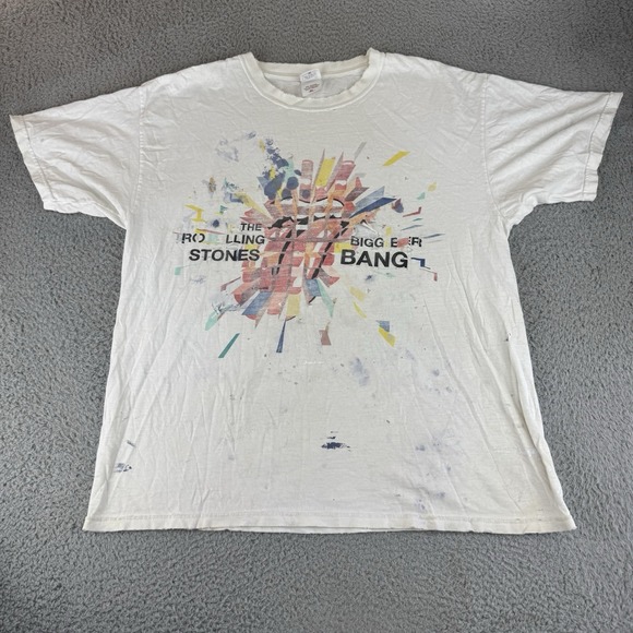 Anvil Other - The Rolling Stones A Bigger Bang T Shirt‎ Size Xl Y2K 2006 Vintage Distressed